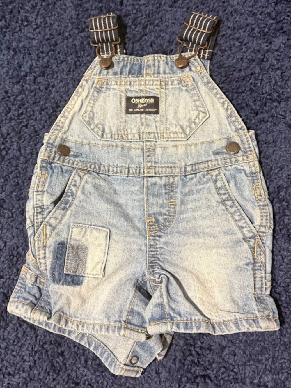 OshKosh B’gosh Baby Denim Shortalls – 3 Months